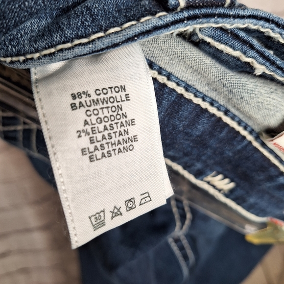 True Religion Genuine Indigo Halle Sup Mid Rise Super Skinny Jeans New Sz 25 - Picture 12 of 12